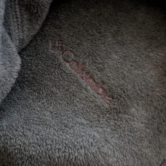 Men's Columbia Charcoal Gray 1/4 Zip Fleece Pullover - Picture 4 of 7